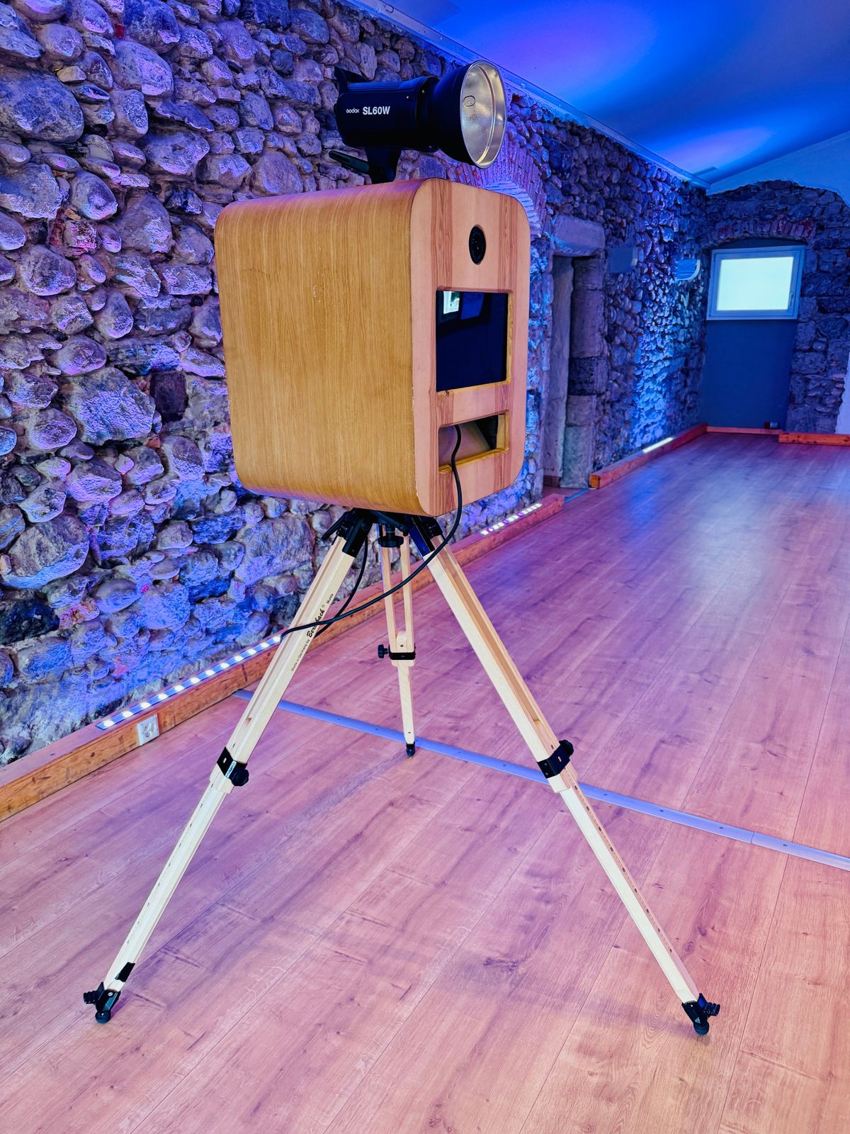 Photomaton en bois du domaine